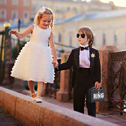 Boompark Ring Wedding Bearer Security:Ring Wedding Security Set Ring Box Bearer + Glasses + Earpiece + Badge Ring Gifts Proposal - Image 5