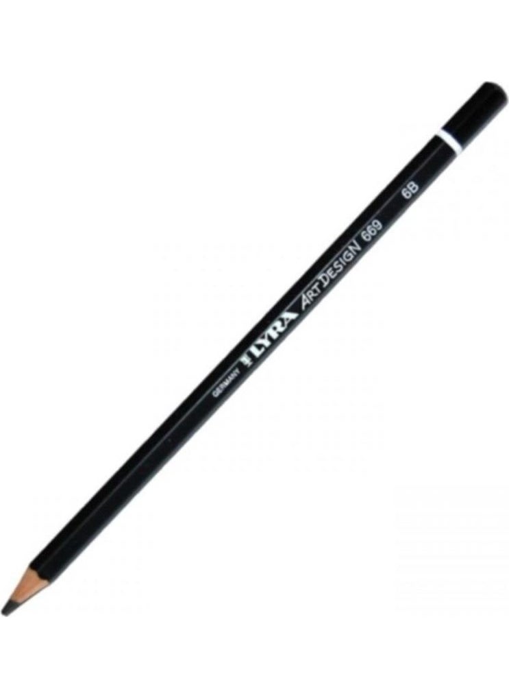Lyra Art Design Graduated Drawing Pen 6B 12 Pieces  - Image 2