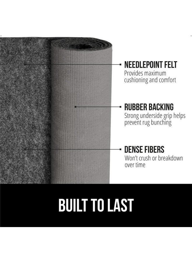 غوريلا جريب وسادة سجادة Gorilla Grip Felt والمطاط الطبيعي المقاومة للانزلاق، سمك 1/8 بوصة، 5 × 8 قدم، بطانة واقية أسفل السجاد، وسادات قبضة مبطنة، ومسارات السجاد، وحماية الأرضيات الخشبية  - Image 2