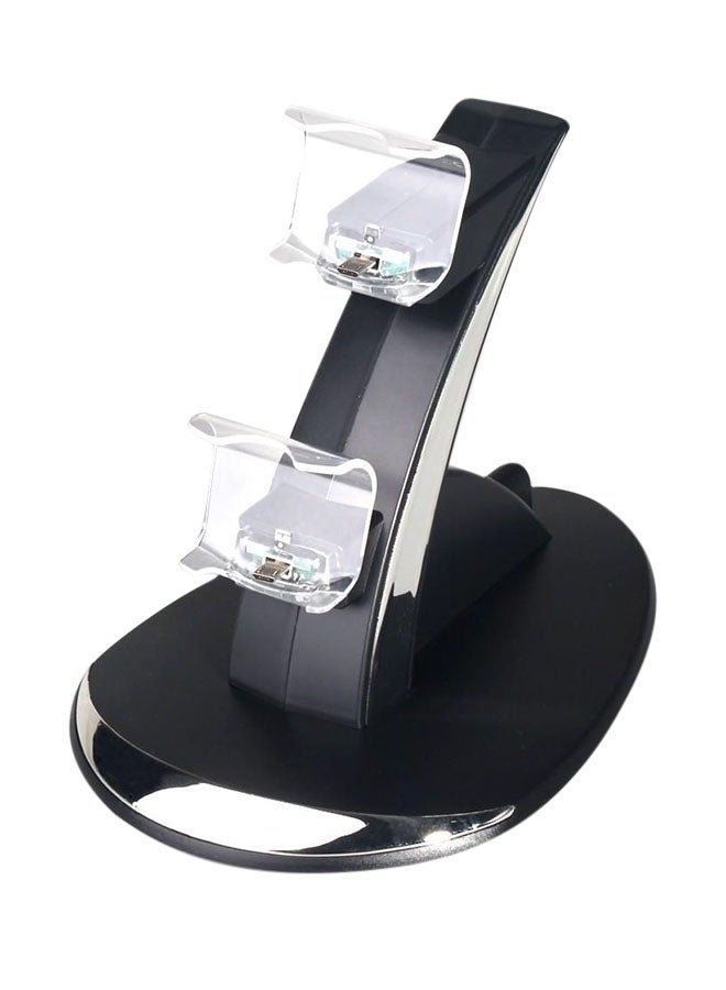 Oivo Dual Controller Charging Stand - PlayStation 4/Pro/Slim Black/Clear - Image 3