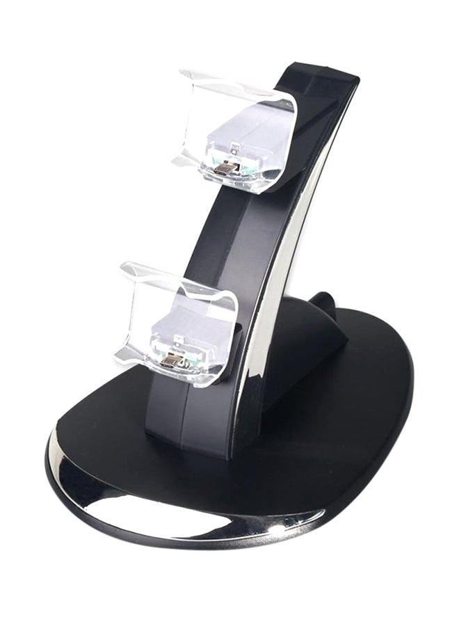 Oivo Dual Controller Charging Stand - PlayStation 4/Pro/Slim Black/Clear - Image 1