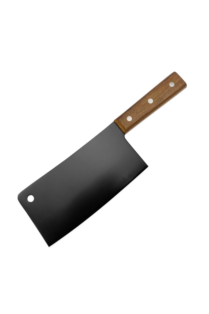 فوك مجموعة سكاكين مطبخ 6 قطع، أسود مقاوم للصدأ، غير لاصق من الفولاذ المقاوم للصدأ، مع حامل سكاكين عالمي للمطبخ - Image 5