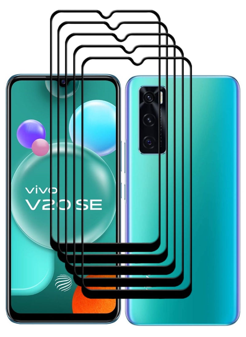 ACLIX 5 Pieces Antistatic ESD Dustproof Premium Quality High Definition Tempered Glass Screen Protector Designed For vivo V20 SE - Image 1