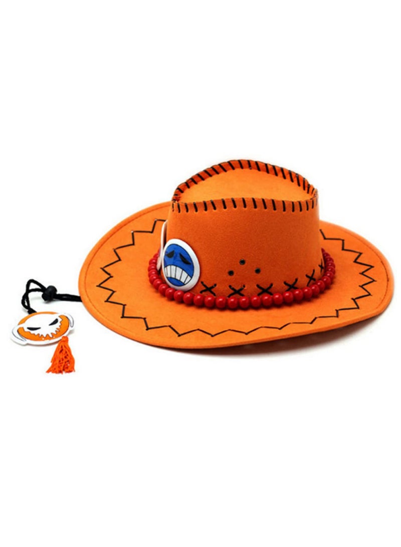 Anime One Piece Cosplay Hat Cowboy Cap for Men Women Kids Party Pirates Costume Accessory Hats Toys for Children Adults Gifts Cool Gift - Image 2