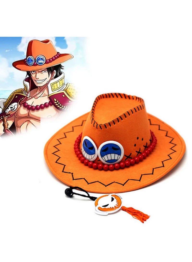 Anime One Piece Cosplay Hat Cowboy Cap for Men Women Kids Party Pirates Costume Accessory Hats Toys for Children Adults Gifts Cool Gift - Image 4