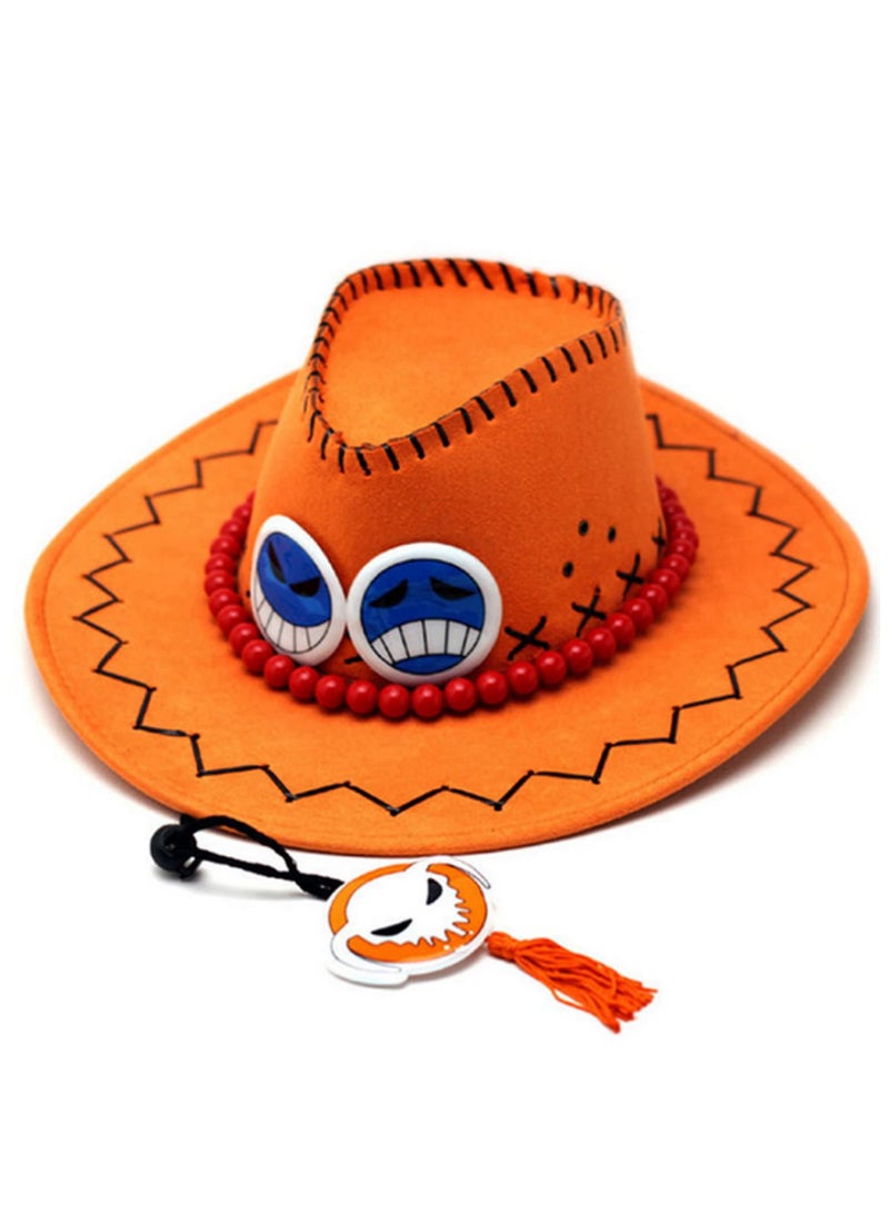 Anime One Piece Cosplay Hat Cowboy Cap for Men Women Kids Party Pirates Costume Accessory Hats Toys for Children Adults Gifts Cool Gift - Image 1