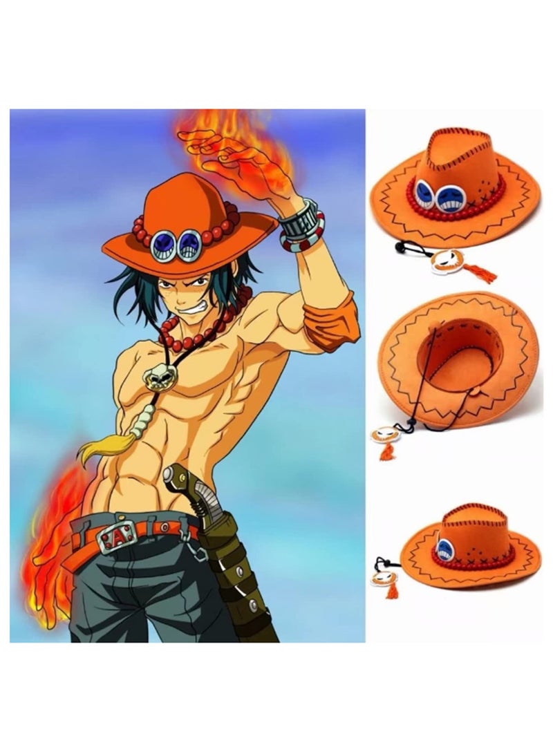 Anime One Piece Cosplay Hat Cowboy Cap for Men Women Kids Party Pirates Costume Accessory Hats Toys for Children Adults Gifts Cool Gift - Image 5