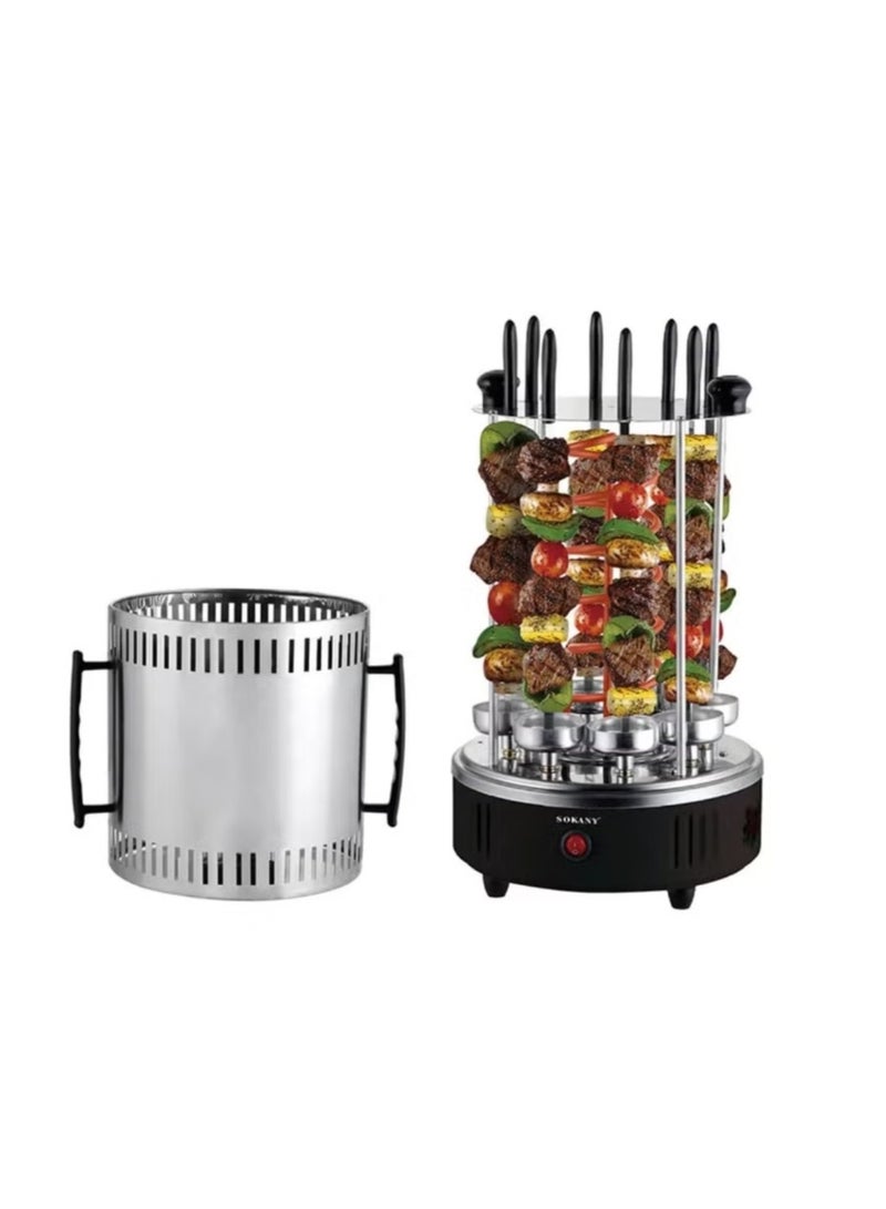 Sokany Electric Oven Home Smokeless BBQ Grill Automatic Rotating Barbecue Skewer Grilled Kebab Machine Barbecue Cup - Image 2