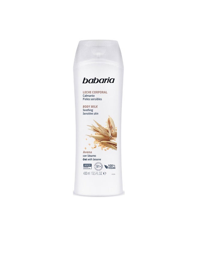 Babaria Oat Body Milk Soothing Sensitive Skin 400ml - Image 1