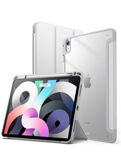 LCYLJGY Protective Case Cover For Air 6th 11-Inch M2 (2024) iPad Air4/Air5 10.9 inch (2020/2022) Generation with Pencil Holder, [Support Apple Pencil Charging and Touch ID] Transparent and Auto Wake/Sleep  - Image 1