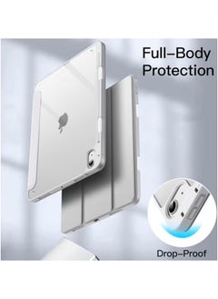 LCYLJGY Protective Case Cover For Air 6th 11-Inch M2 (2024) iPad Air4/Air5 10.9 inch (2020/2022) Generation with Pencil Holder, [Support Apple Pencil Charging and Touch ID] Transparent and Auto Wake/Sleep  - Image 4