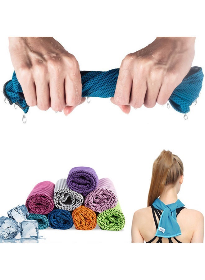 Halamodo Cooling Towel, Towel for Neck and Face, Hot Weather Soft Breathable Chilly Sweat,Absorbing for Yoga Sports,Camping Fitness Running Golf - Image 3