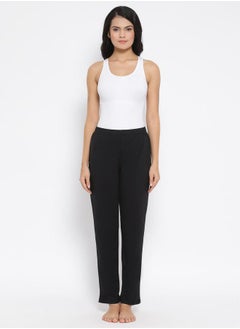 Solid Straight Pyjama with Elastic Waistband by Styli