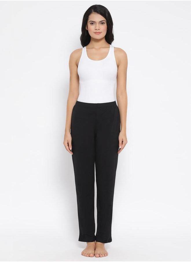 Clovia Solid Straight Pyjama with Elastic Waistband by Styli  - Image 1