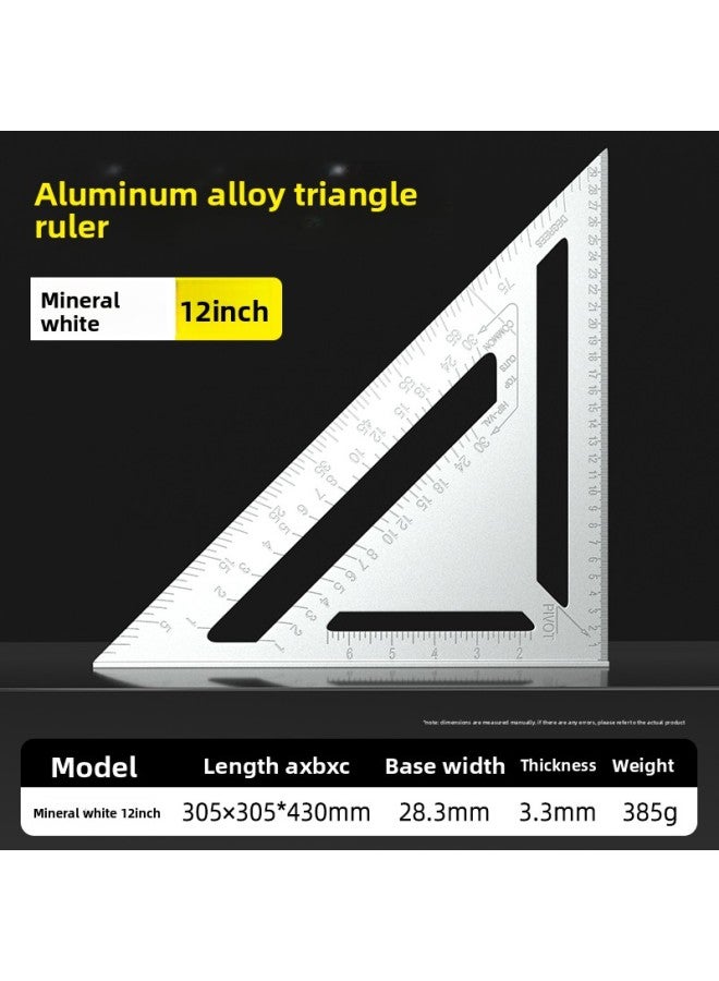 Special Aluminum Alloy 45 Degree Stainless Steel Right Angle 90 High Precision Tool Large Industrial Triangle For Woodworking Triangle Ruler 