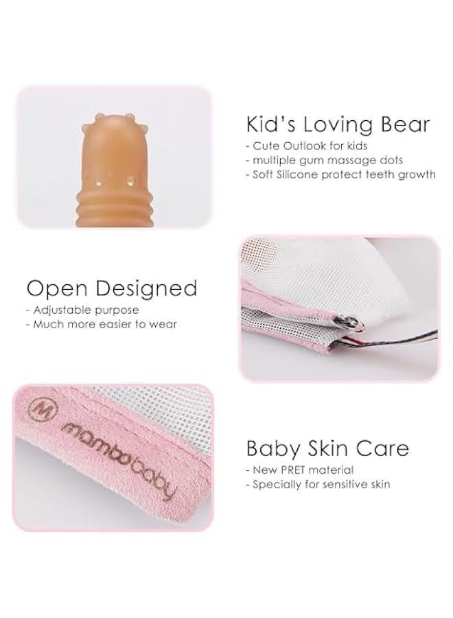 Thumb Sucking Stop for Kids - 2-3 Years Old - Silicone Finger Guard for Thumb Sucking with Breathable Mesh Adjustable Thumb Sucking Treatment Kit for 12 Months, Large, Pink - Image 4