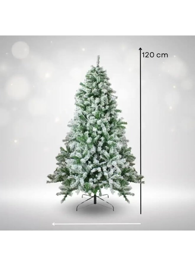 Day To Day شجرة عيد الميلاد الهجينة المغطاة بالثلج مع قاعدة - 120 سم - Image 2