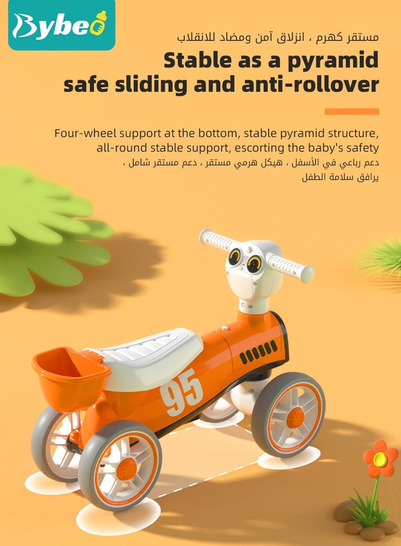 Bybeo Ride on Car for Kids, Toddler Walker Riding Car, Baby Balance Bike with Music and Light, Swing Car for Babies With 4 Silence Wheels, Steel Solid Frame and Comfortable Seat - Image 2