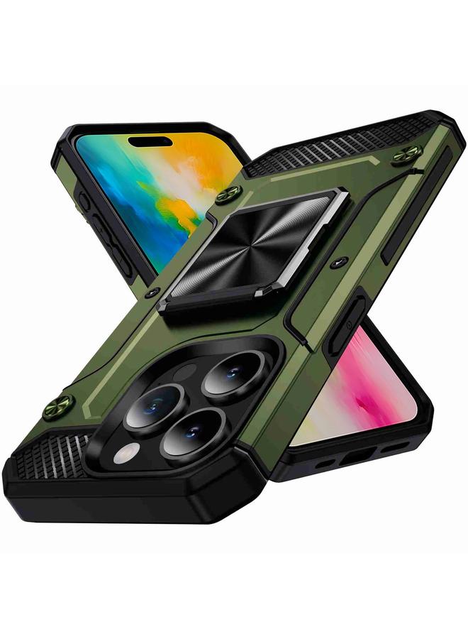 S-TOP Case For iPhone 16 Pro Shockproof Metal Holder Phone Case - Image 1