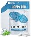 HAPPY ECO Sugar Free Natural Chewing Gum 6 Pack 84 Pieces  Plastic Free Xylitol Gum with Stevia  Aspartame Free  Vegan Gluten Free Keto  Wintergreen - Image 2