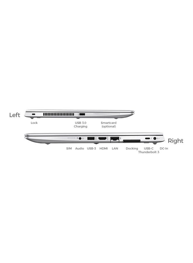 HP EliteBook 830 G7 Laptop With 13.3-Inch Display,Core i7-10610U Processor/32GB RAM/1TB SSD/Intel's Iris Xe Graphics English Silver - Image 4
