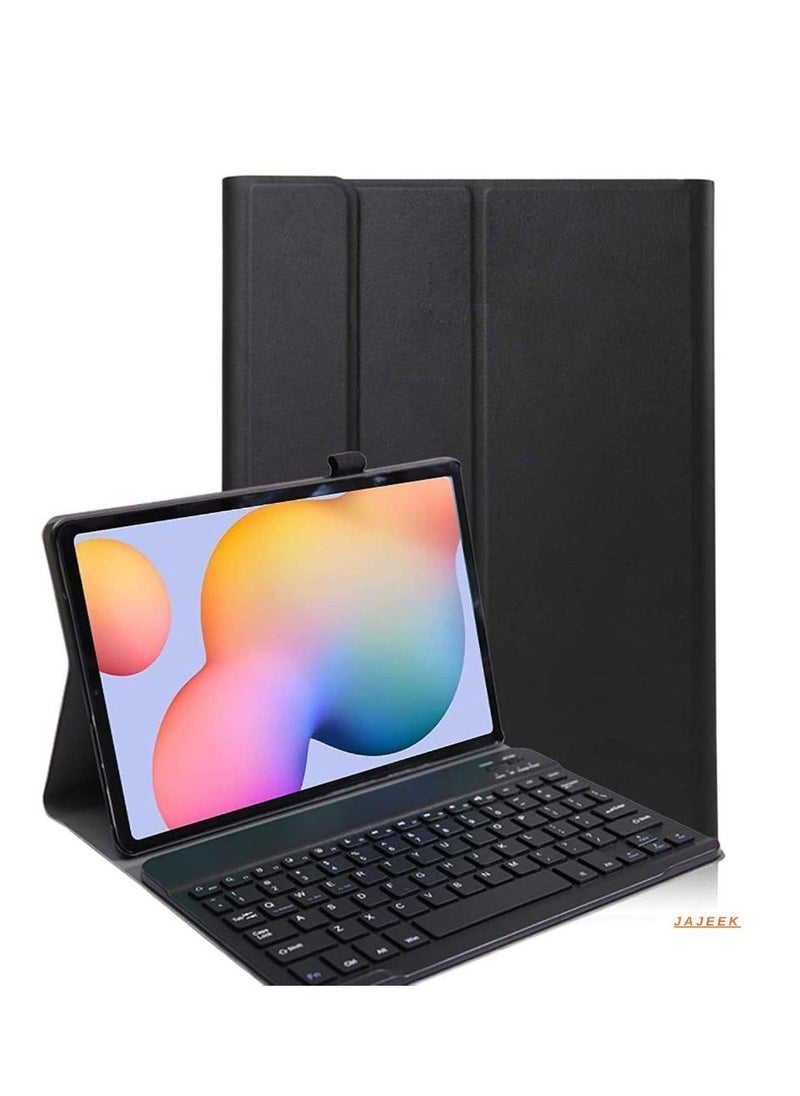 JAJEEK New Case Compatible with Galaxy Tab S6 Lite 2020 – Detachable Wireless Keyboard PU Leather Case, Keyboard Stand, Full Protection & Adjustable Viewing Angles - Image 1
