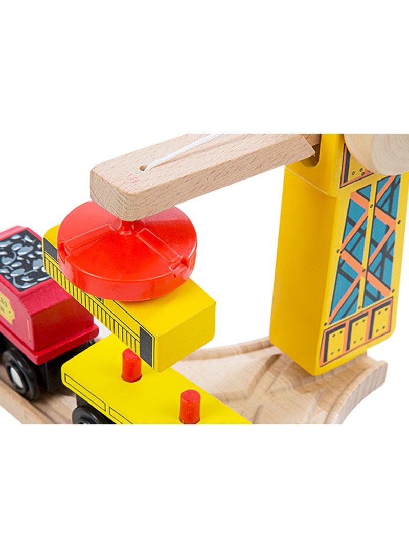 Melissa & Doug مجموعة السكك الحديدية الخشبية من ميليسا ودوج - مجموعة قطارات مكونة من 100 قطعة مع مسارات خشبية وقطارات وإكسسوارات - متوافقة مع أنظمة السكك الحديدية الخشبية الشهيرة - للأعمار من 3 سنوات فما فوق | MD701 - Image 3