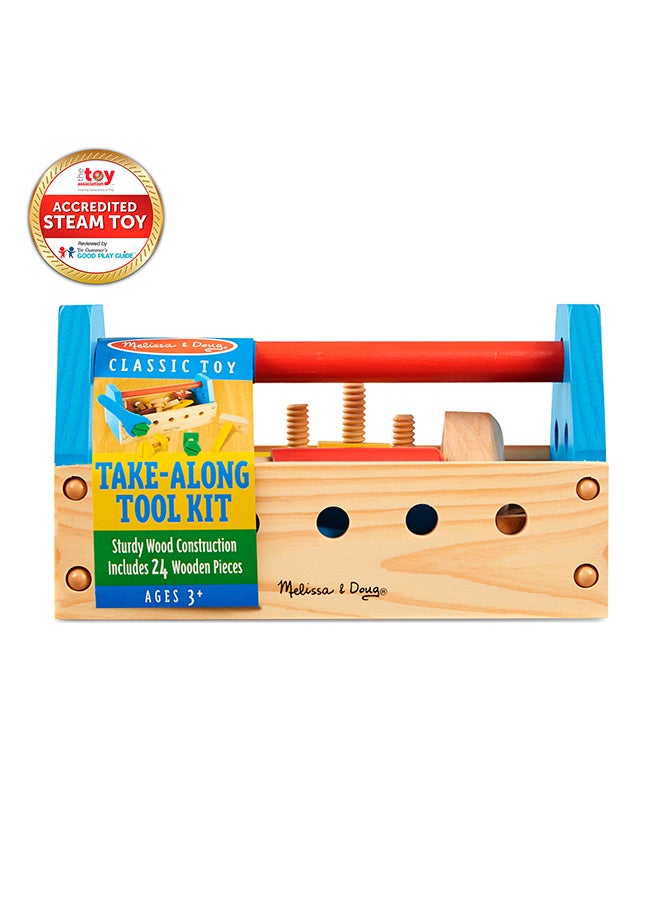 Melissa & Doug 130-piece Deluxe Wooden Railway Train Set  - Image 1