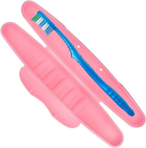 V2H Toothbrush Cover, Tooth Brushes Holder, Toothbrush case, Toothbrush Holder for Travel, Tooth Brush Box, Brush Holder for Travel, Brush (Multicolor) Pack of 2 - Image 1