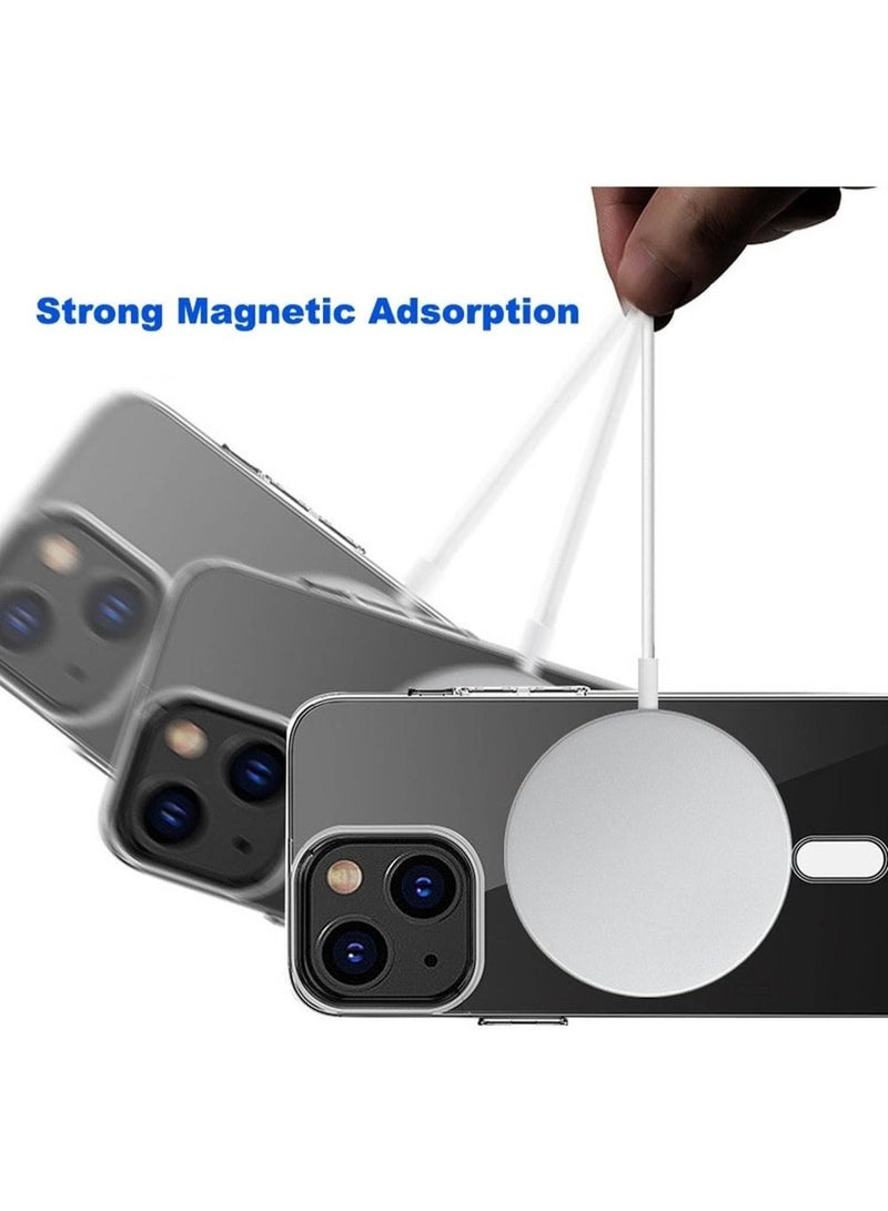MG Maxguard Magnetic Clear Case for iPhone 13, Transparent Protective Cover, Anti-Yellow Slim Back Cover Crystal Clear Phone Cover for Apple iPhone 13-MG-C008-CL - Image 5