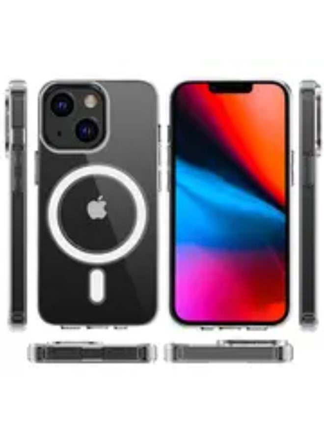 MG Maxguard Magnetic Clear Case for iPhone 13, Transparent Protective Cover, Anti-Yellow Slim Back Cover Crystal Clear Phone Cover for Apple iPhone 13-MG-C008-CL - Image 3
