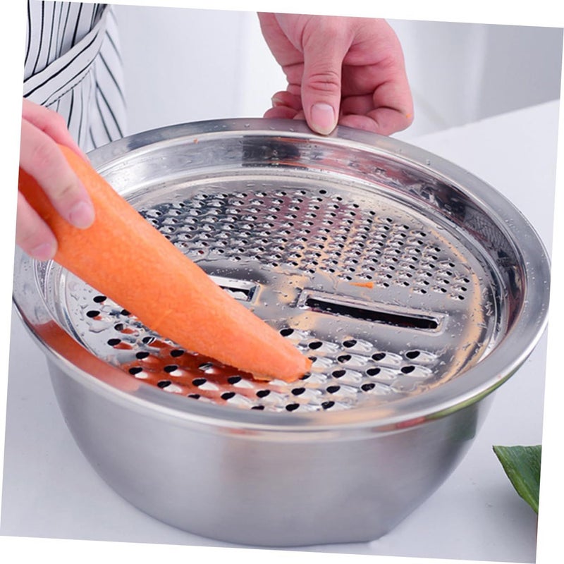 Stainless Steel Kitchen Grater 2 Pack Shredder Slicer for Vegetables Dishwasher Safe Multipurpose - Image 5