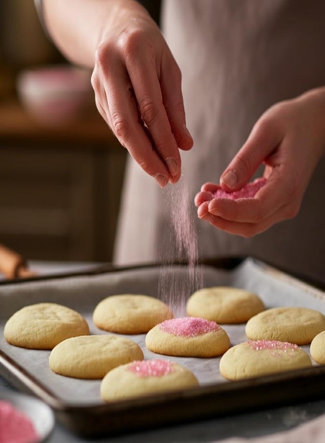 Bakerpan Pink Sanding Sugar for Baking & Cookie Decorating - 5 Ounce Edible Pink Sugar Sprinkles for Cookies, Cakes, Cocktails (Made In USA) - Image 4