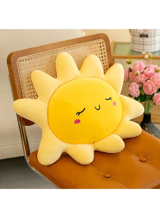 Sunflower Floor Cushion Hand Washable Knitted Cover Multi Purpose Home Decor - Image 2