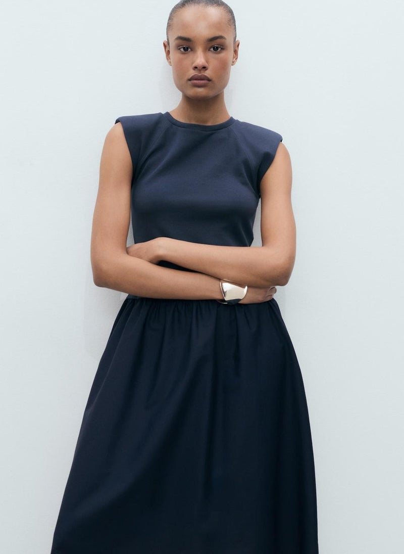 MANGO Cap Sleeve Midi Dress - Image 5