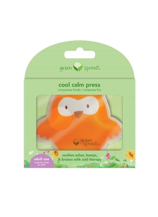 green sprouts - Cool Calm Press | Soothes Aches, Bumps, & Bruises with Cold Therapy | Filled with Non-Toxic Gel, Flexible When Frozen, Reusable, Orange - Image 1