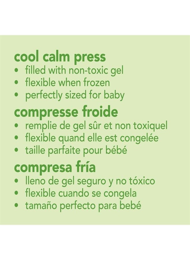 green sprouts - Cool Calm Press | Soothes Aches, Bumps, & Bruises with Cold Therapy | Filled with Non-Toxic Gel, Flexible When Frozen, Reusable, Orange - Image 1
