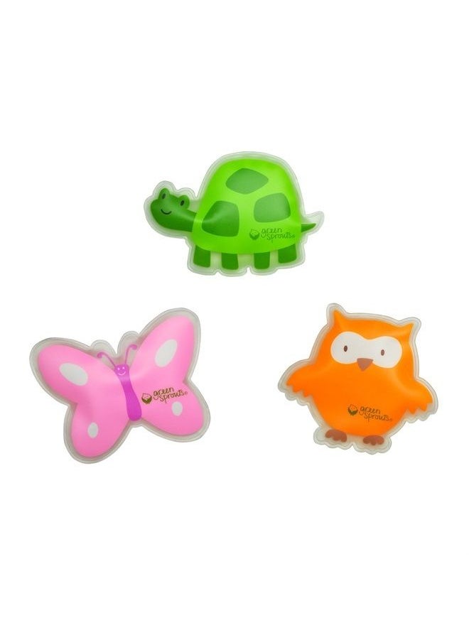 green sprouts - Cool Calm Press | Soothes Aches, Bumps, & Bruises with Cold Therapy | Filled with Non-Toxic Gel, Flexible When Frozen, Reusable, Orange - Image 1