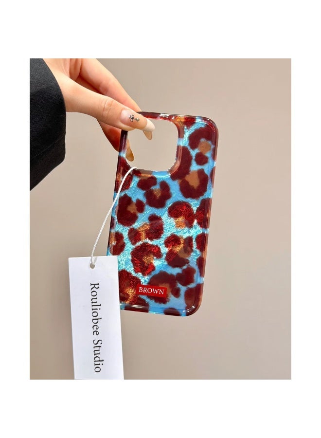 NIBEMINENT Retro Leopard Print Protective TPU Case Cover For iPhone 15 Plus - Image 1