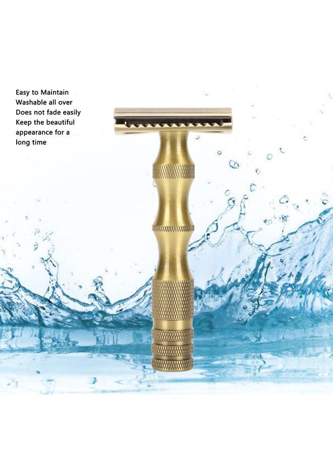 Arabest - Manual Beard Trimmer Double Edge Replaceable Blades Prevent Slip Safe Men Beard Trimming Tool for Home Travel - Image 1