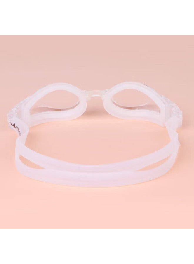 Yingfa High-definition Swimming Goggles, Uni Large Frame, Waterproof, Anti-fog, Professional Comfortable Non-binding Diving Swimming Gl, White - Image 4