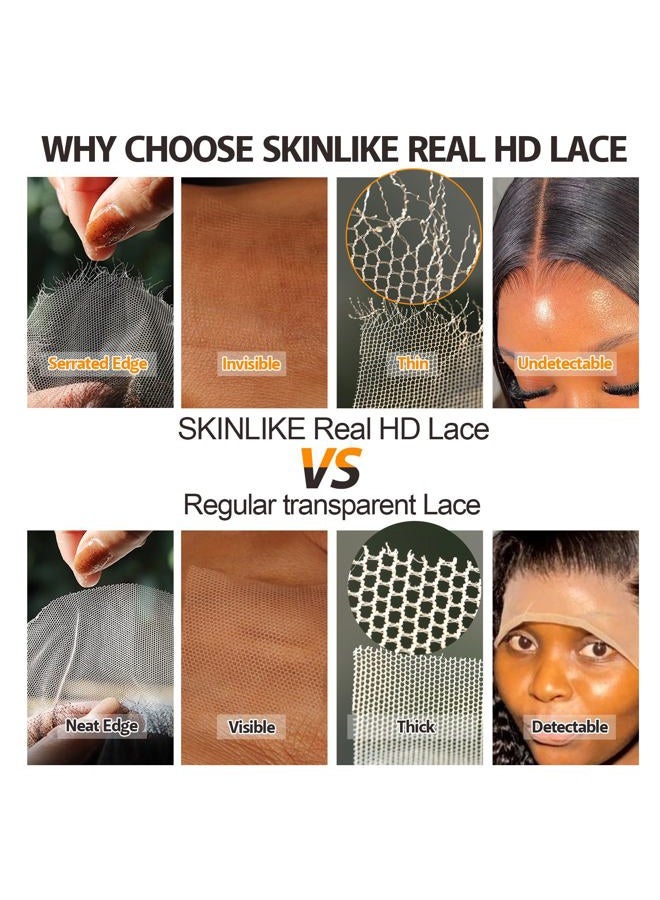 BEEOS 13x6 SKINLIKE Real HD Lace Front Bob Wig, Ultra-fitted Vivid Pre-Plucked Bleached Knots Natural Hairline 180% Density 0.10mm Ultra-thin Invisible HD Lace Curly Bob Human Hair Wig 14 Inch - Image 3
