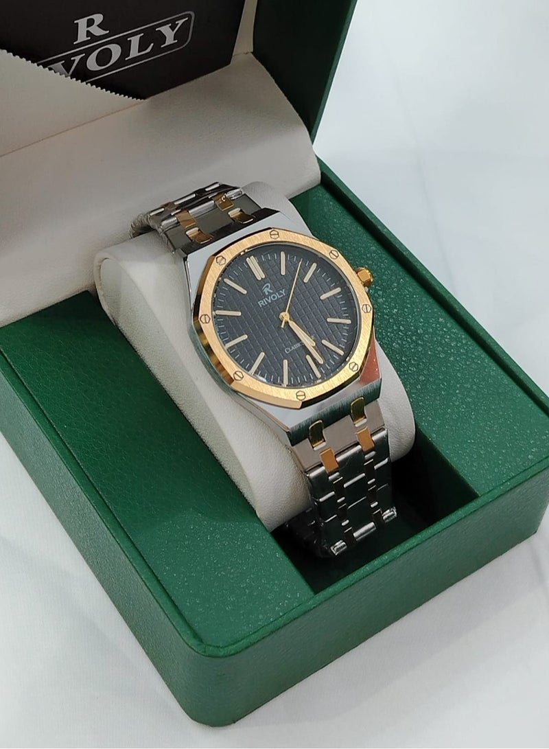 ريفولي ساعة رجاليه عصرية من ريفولي ستانلس ستيل