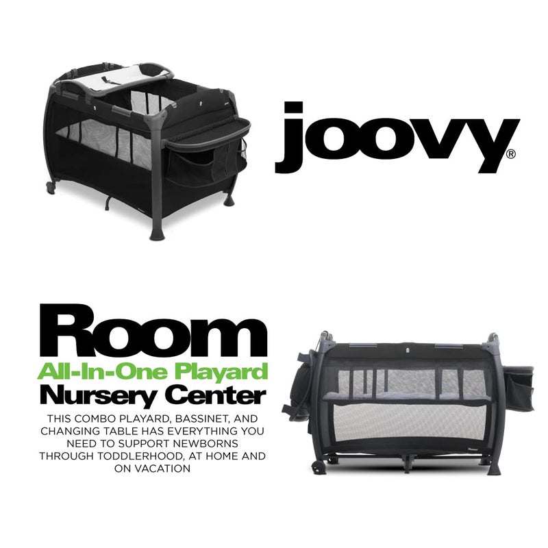 Joovy RoomPlayard Nursery Center Bassinet ChangingTable Black - Image 4