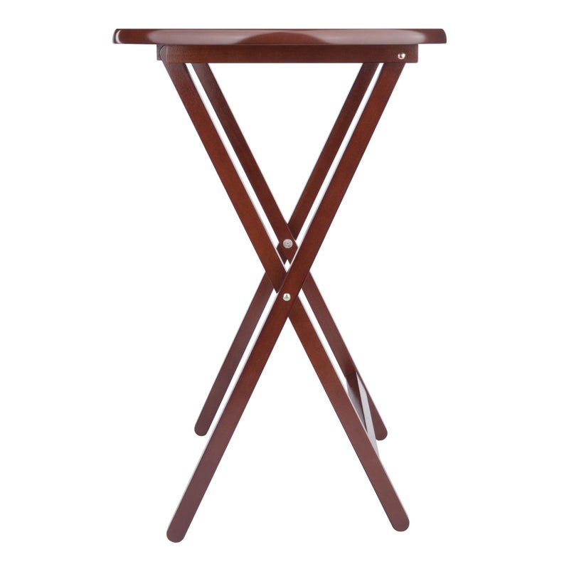Winsome Corbett 2 Oversized Snack Tables in Walnut Finish - Image 2