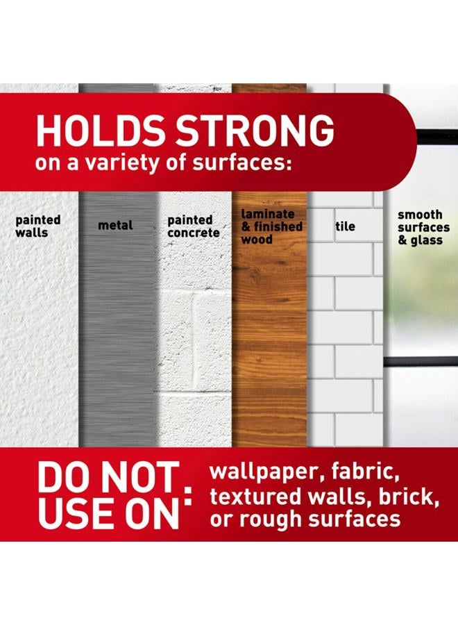 Command 3M Command Medium Wall Hooks, Damage-Free Hanging With Adhesive Strips for Back to School Dorm Organizers, 7 Clear Hooks and 12 Command Strips - Image 5