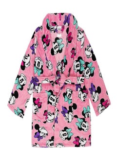 Disney Disney Girls' Minnie Mouse Bathrobe, Minnie Bows, 10 RB  - Image 5