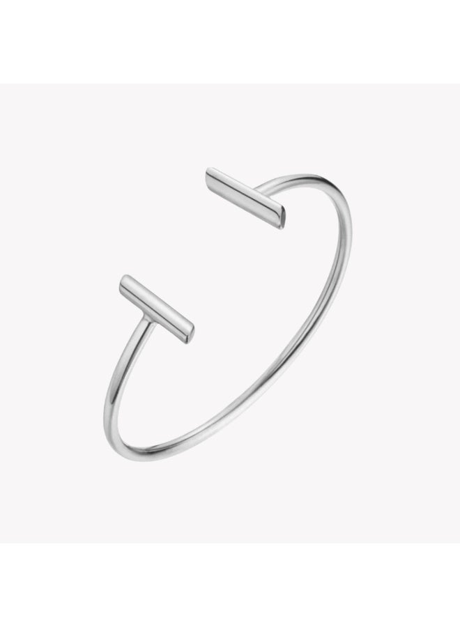 Zink Women's Silver Stainless Steel Bracelet | Zfbg003s - Image 1