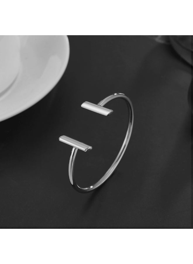 Zink Women's Silver Stainless Steel Bracelet | Zfbg003s - Image 3