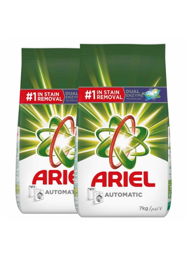 Ariel Automatic Powder Laundry Detergent, Original Scent, 2x7Kg